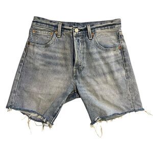 LEVIS 501 '93 PREMIUM BIG‎ E Regular Jeans Denim Shorts Men Size 32x7 Button Fly